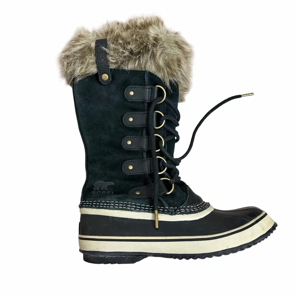 Sorel Joan of Arctic Waterproof Boots Black Quarry Womens 7